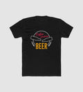 Generic Men's Polyester Printed Round Neck Short Sleeve T-Shirt (Black)
