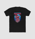 Generic Men's Polyester Printed Round Neck Short Sleeve T-Shirt (Black)